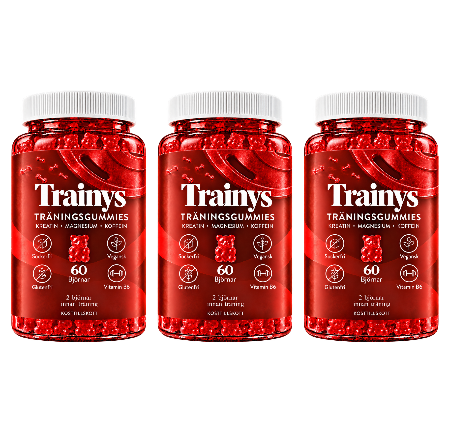 Trainys – 3 burkar
